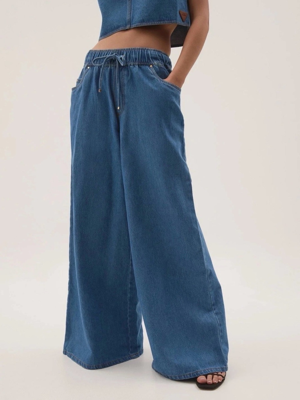 AJE New “Sunray ” WIDE leg Denim Jeans Pants - size 6 US